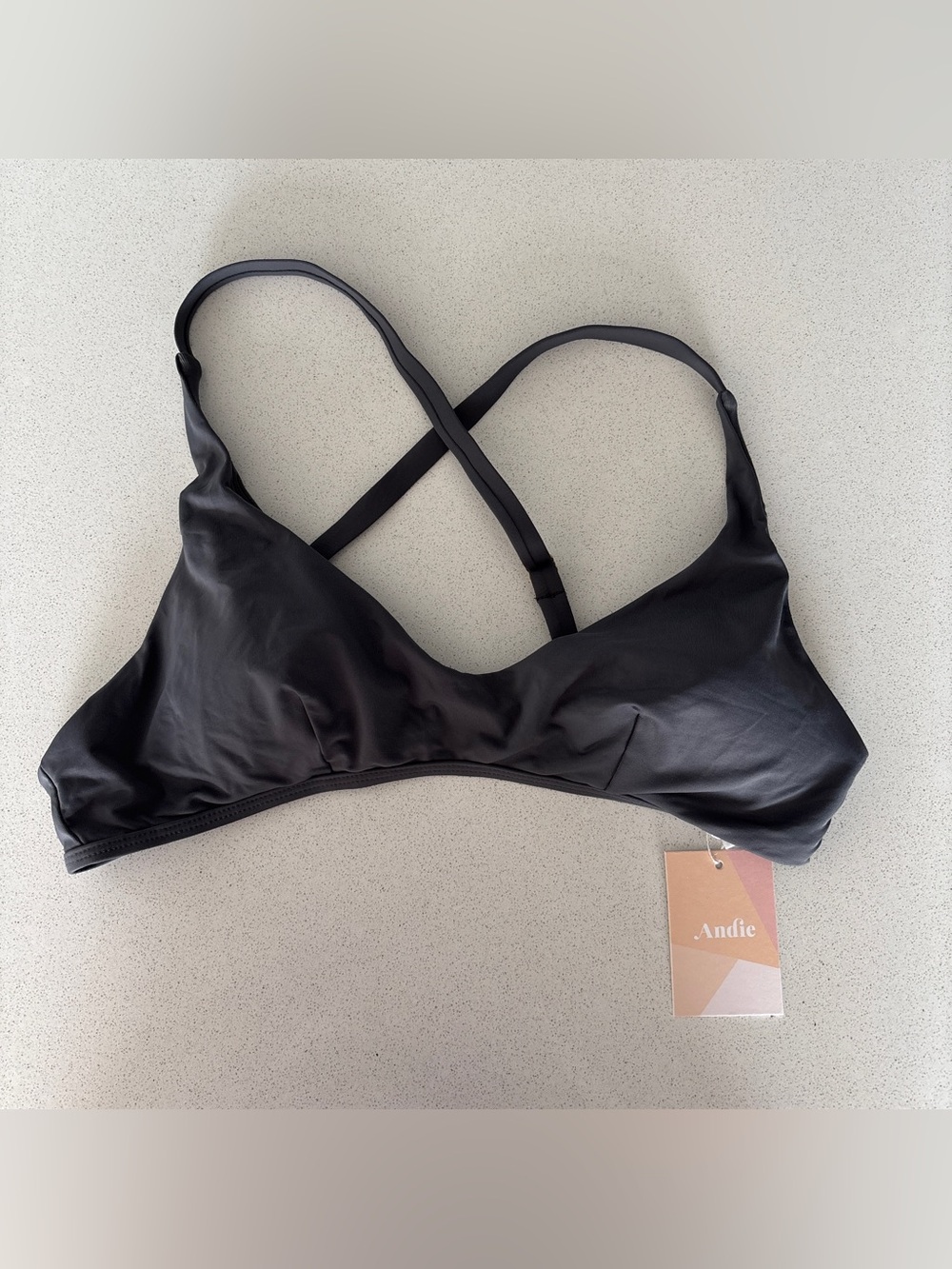 NWT Andie Grey Valencia Swimsuit Bikini Top